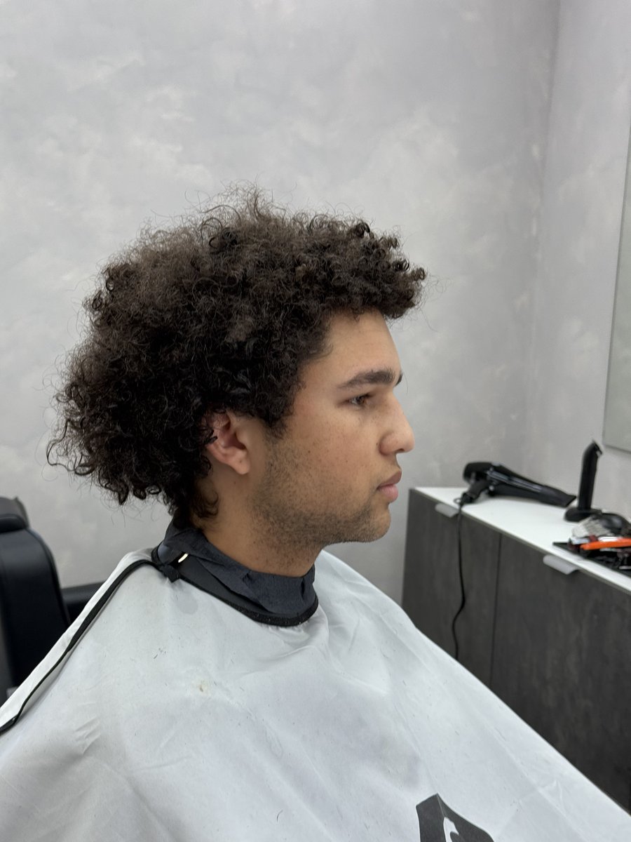 Before — loose curly top