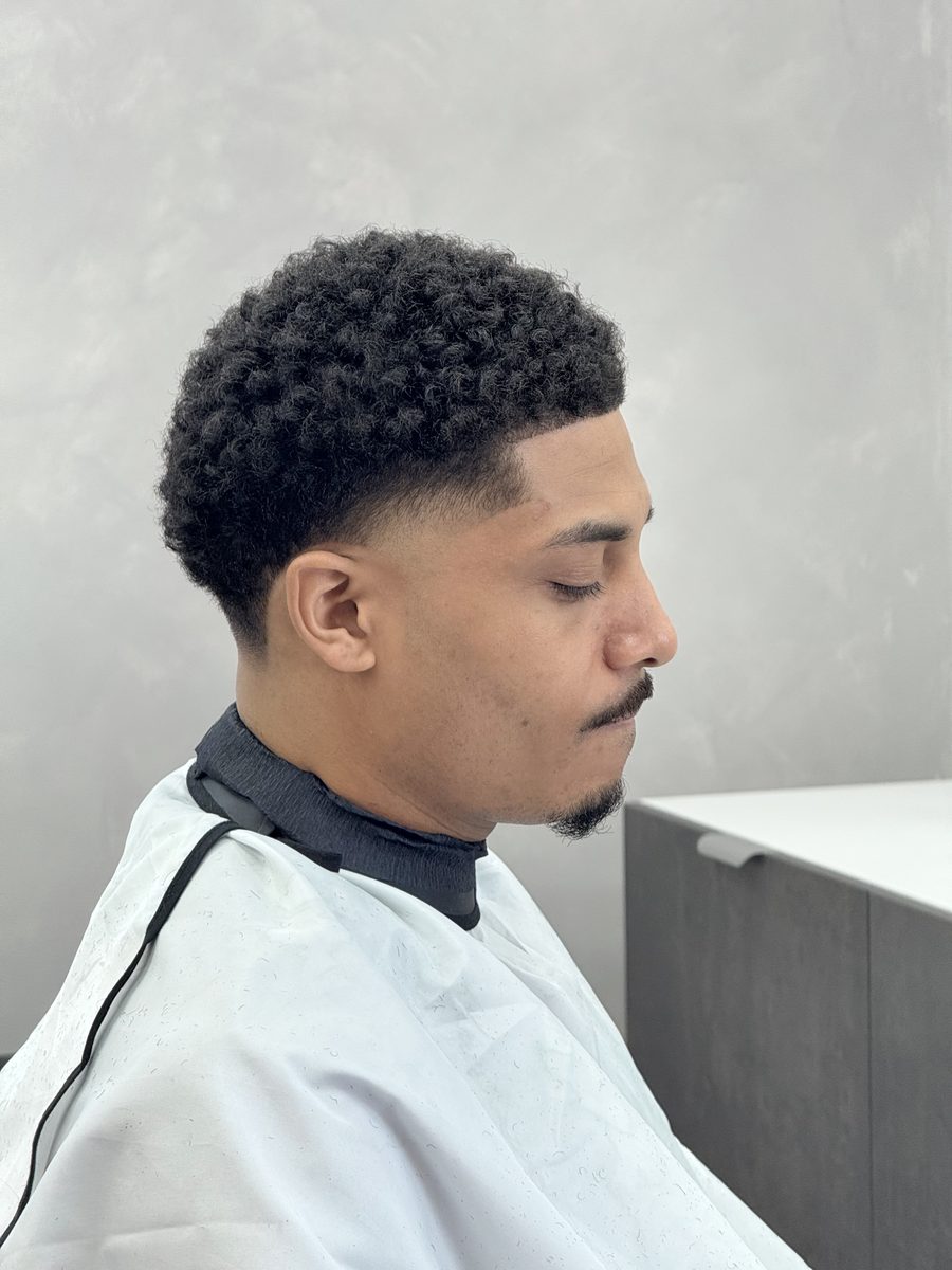 Textured top with drop fade